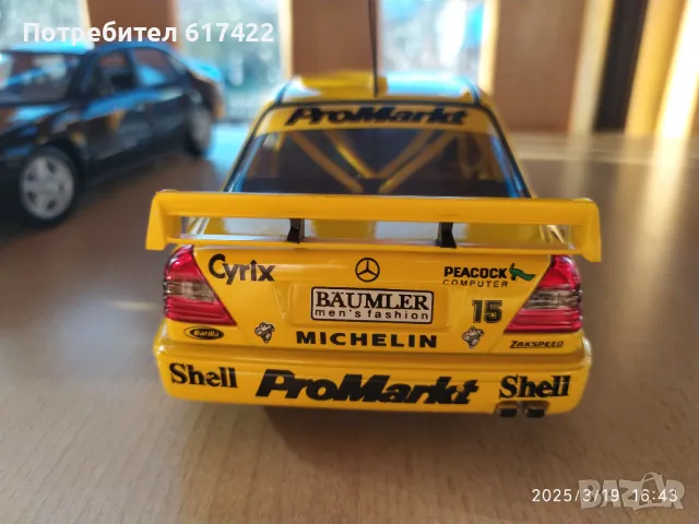 1:18 Метални Модели на MERCEDES C-Klass DTM Team AMG - UT models, снимка 12 - Колекции - 50210342
