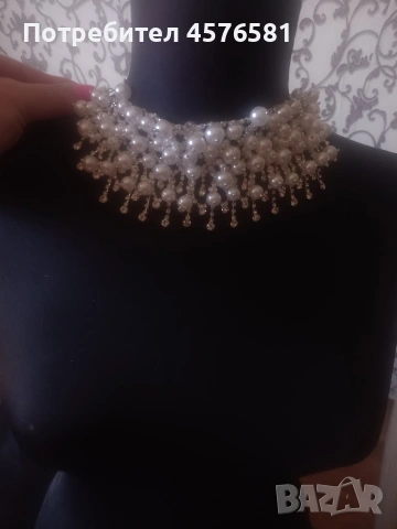 Сребърно колие-чокър с сертификат