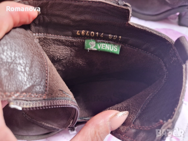 Боти на дебел ток, снимка 4 - Дамски боти - 52662736