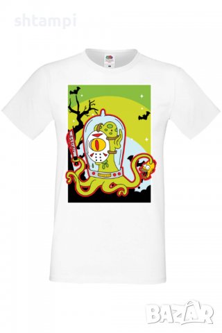 Мъжка тениска The Simpsons Alien,Halloween,Хелоуин,Празник,Забавление,Изненада,Обичаи,, снимка 2 - Тениски - 38135815