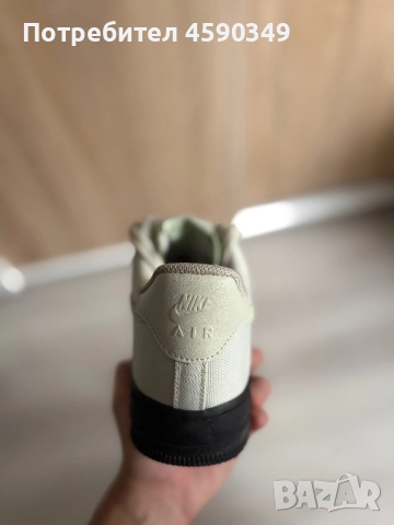 Nike Air Force 1 - оригинални и нови в бежов и черен цвят, снимка 3 - Спортни обувки - 52891890