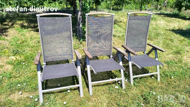 Градински згъваеми  столове  Kettler , Многопозиционен, снимка 2 - Градински мебели, декорация  - 50836251