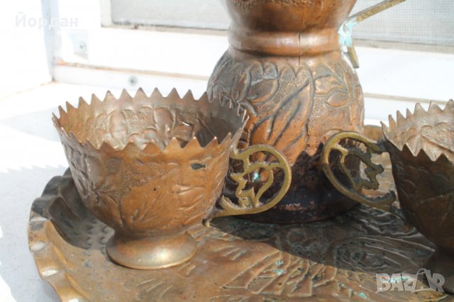 Турски Османски сервиз за кафе 19век, снимка 3 - Антикварни и старинни предмети - 32047179