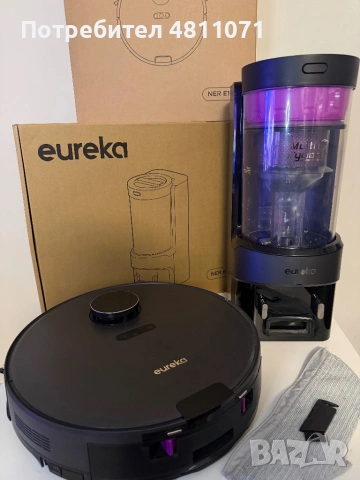 Прахосмукачка робот Eureka E10s (Черен) 4000Pa, снимка 4 - Парочистачки и Водоструйки - 54358441