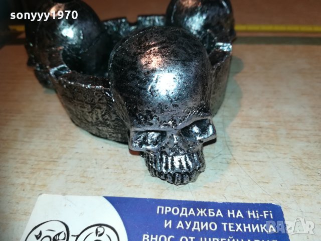 сребърен пепелник с три черепа 2810201245, снимка 7 - Колекции - 30585126