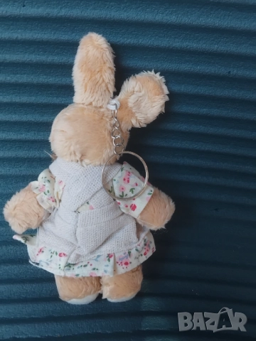 Плюшено Зайче Ключодържател - Висококачествена изработка, снимка 3 - Плюшени играчки - 51647895