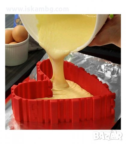 ГЪВКАВА СИЛИКОНОВА ФОРМА ОТ 4 ЧАСТИ - код 2082