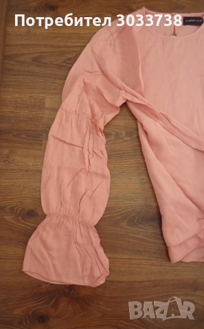 Mustard Seed Дамска блуза с ефектни ръкави с ластици Размер: L, снимка 4 - Блузи с дълъг ръкав и пуловери - 42778429