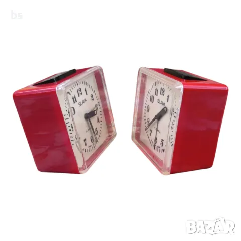 Ретро механични будилници Slava (обслужени), снимка 4 - Антикварни и старинни предмети - 49826503