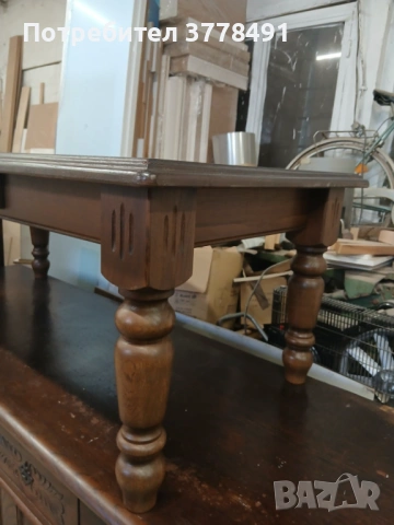 Станинна дъбова холна маса, снимка 4 - Маси - 53909782