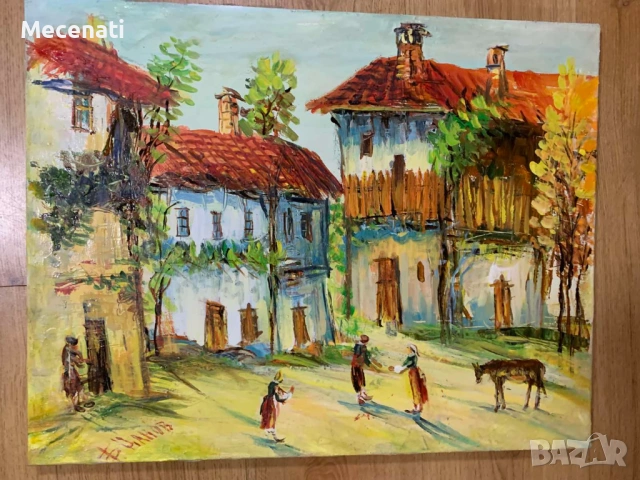 БОРИСЛАВ ЦАНОВ масло/платно пейзаж , снимка 10 - Картини - 53122780