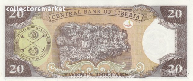 20 долара 2011, Либерия, снимка 2 - Нумизматика и бонистика - 35650873