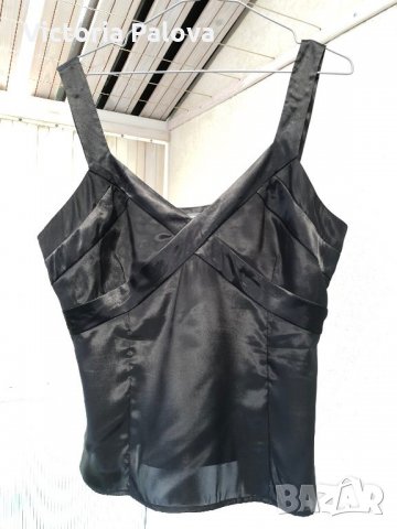 Черен гладък елегантен потник MEXX, снимка 6 - Потници - 29112098