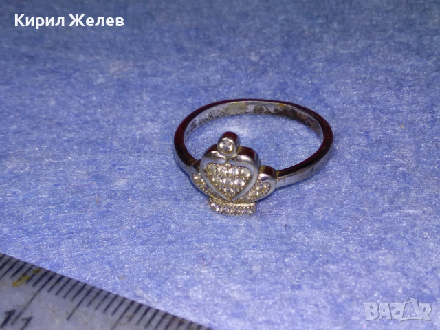 АРИСТОКРАТИЧЕН СКЪПОЦЕНЕН СРЕБЪРЕН ПРЪСТЕН на ПАНДОРА ЛАКИРАНО СРЕБРО S925 с ИСКРЯЩИ ЦИРКОНИ 43238, снимка 14 - Пръстени - 44692337
