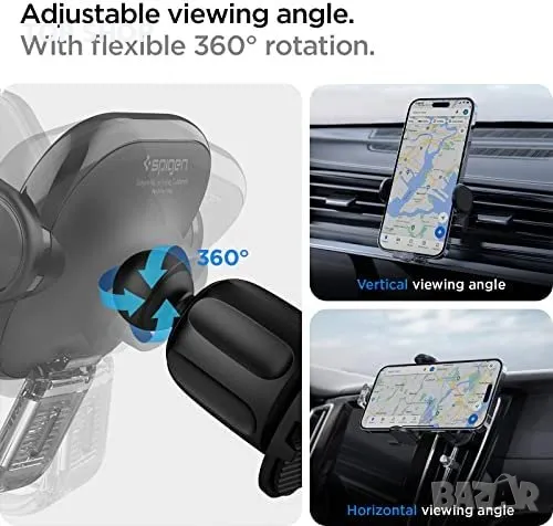 Нова Поставка за мобилен телефон за автомобил кола универсална стойка Spigen OneTap, снимка 4 - Селфи стикове, аксесоари - 49249559