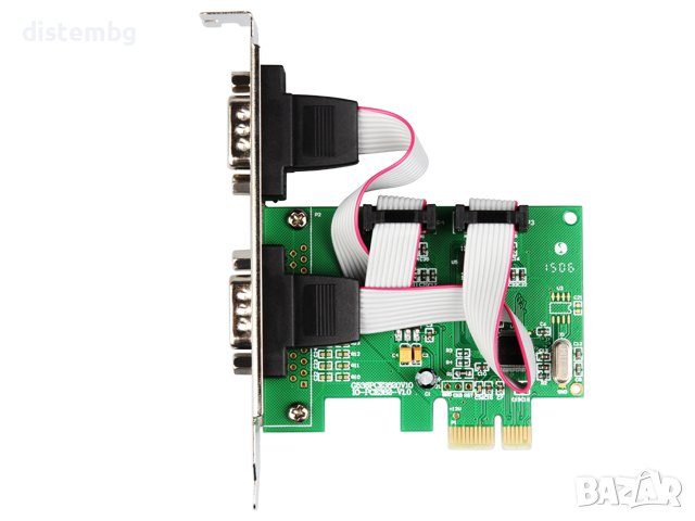 PCIe към 2 порта RS232 DB9 сериен контролер, IO-PCE382-2S, снимка 2 - Кабели и адаптери - 39282800