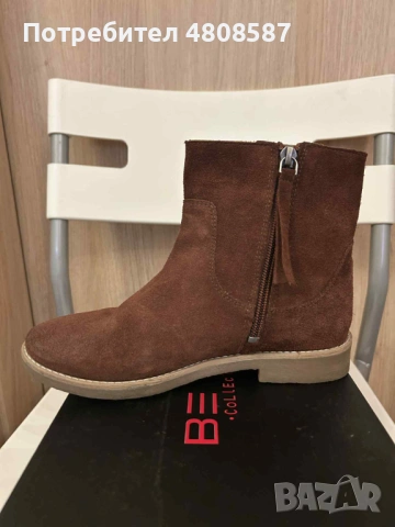 Кафяви боти Зара/ZARA, снимка 3 - Дамски боти - 54321616