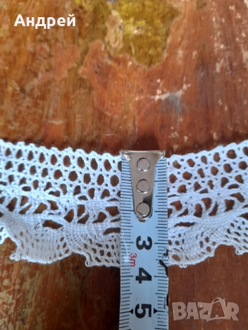 Стара дантела #34, снимка 3 - Антикварни и старинни предмети - 52227651