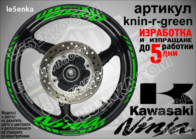 Kawasaki Ninja кантове и надписи за джанти, снимка 5 - Аксесоари и консумативи - 39898067