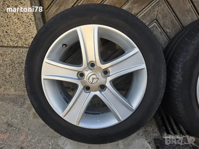 Комплект оригинални алуминиеви джанти за MAZDA 6, 16 цола 5х114.3, с летни гуми, снимка 2 - Гуми и джанти - 49766839