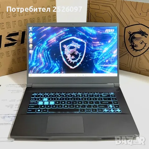 MSI Thin 15/IPS 144HZ/Ryzen 5 7535HS/RTX 4060 8GB/16GB DDR5/1TB/ГАРАНЦИЯ