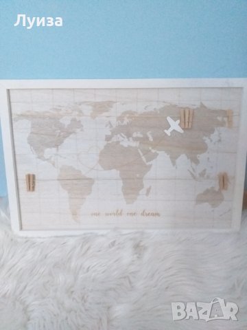 Голямо дървено пано за пътешественици, снимка 4 - Декорация за дома - 30362030