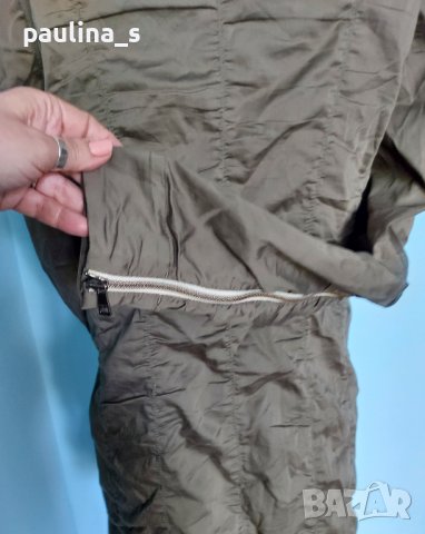 Дизайнерски тренч с кожен ефект "Marc Cain" sports / унисайз , снимка 12 - Палта, манта - 36840255