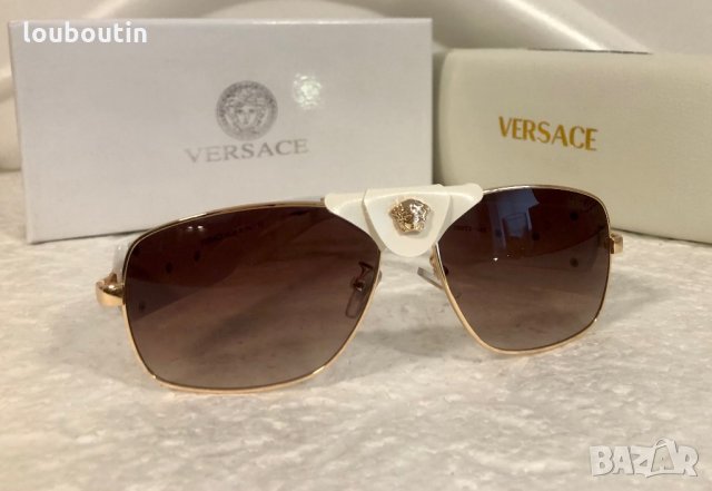 Versace 2021 унисекс слънчеви очила с кожа дамски,мъжки слънчеви очила, снимка 10 - Слънчеви и диоптрични очила - 32200331