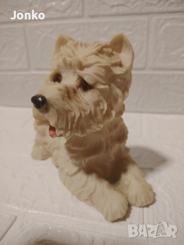  Статуетка куче полирезин , снимка 10 - Статуетки - 53170557