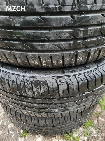 тенекиени джанти с гуми летни , снимка 3 - Гуми и джанти - 54059866