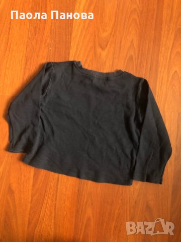 Тъмносиня блуза с дълъг ръкав, снимка 3 - Детски Блузи и туники - 31041080