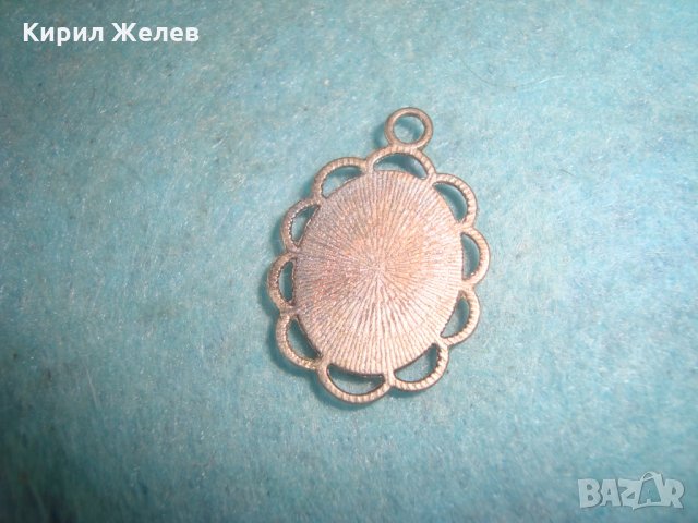 СРЕБРИСТ ВИНТИДЖ ФЛОРАЛЕН АРТ МЕДАЛЬОН 12562, снимка 3 - Колиета, медальони, синджири - 35646104