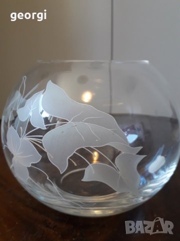 Немска кристална купа бонбониера , снимка 3 - Сервизи - 31928943