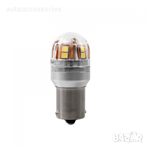 3000053337 Крушка диодна 1брой 14x OSRAM 15x2835SMD LED LB826W-01B - BA15S 12-24V Canbus, White, снимка 1 - Аксесоари и консумативи - 36385833