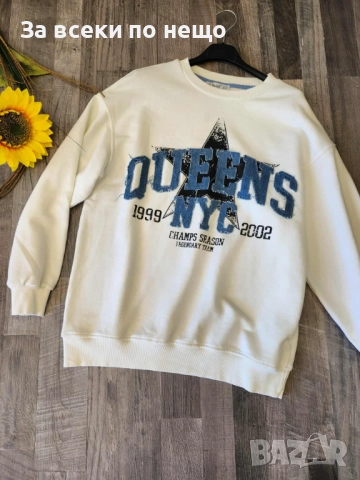 Дамска Бяла Блуза С Дълъг Ръкав Код I_179