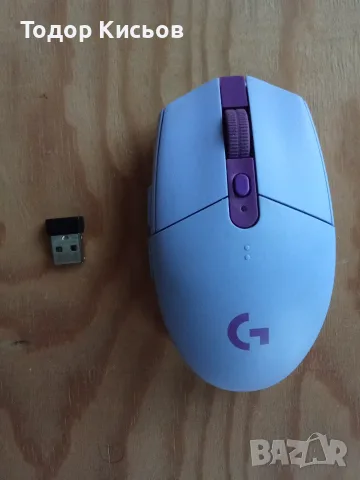 Мишка Logitech G305 Lightspeed Purple, снимка 2 - Клавиатури и мишки - 56120452