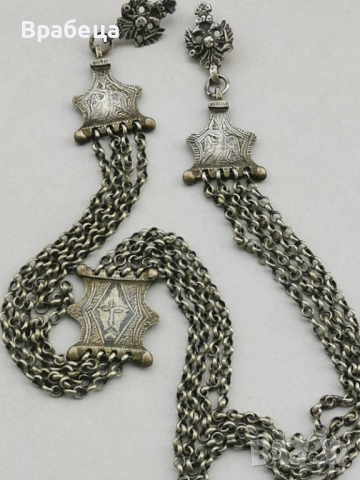 КЮСТЕК. СРЕБРО. КОВАНИ СИНДЖИРИ, снимка 2 - Антикварни и старинни предмети - 44534564