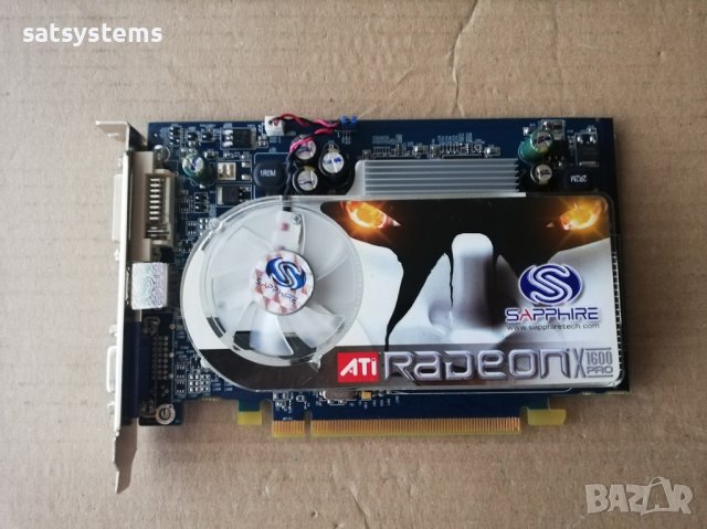 Видео карта ATi Radeon Sapphire X1600 Pro 128MB GDDR3 128bit PCI-E, снимка 1