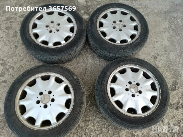 Джанти 16 за Мерцедес с добри гуми, снимка 3 - Гуми и джанти - 54347490