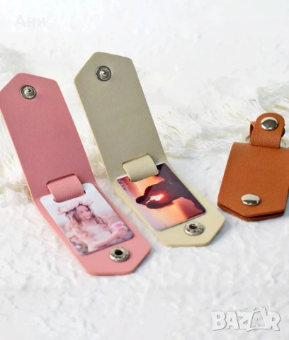 Персонализиран кожен ключодържател със снимка, видео, песен послание, снимка 4 - Други - 53961820