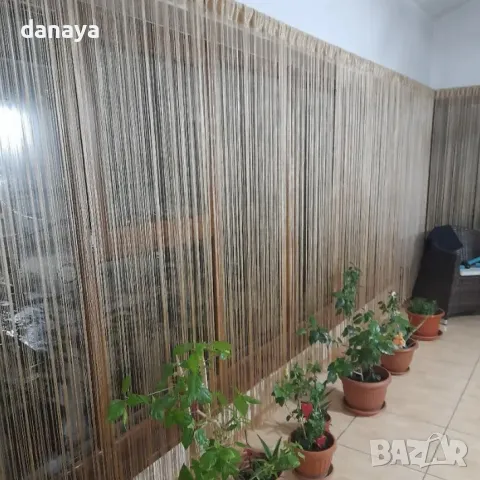 5815 Ресни за врата завеса перде, различни цветове, 100x200cm, снимка 5 - Пердета и завеси - 49453160