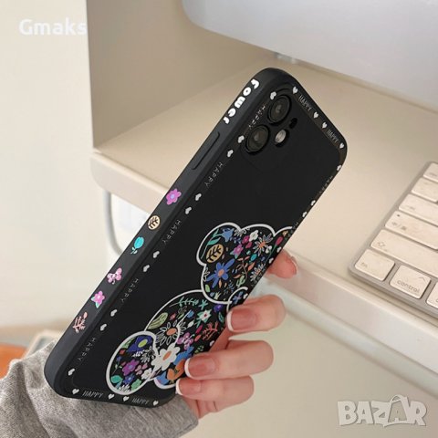 Модерен кейс с цветя и мече за Huawei и Honor