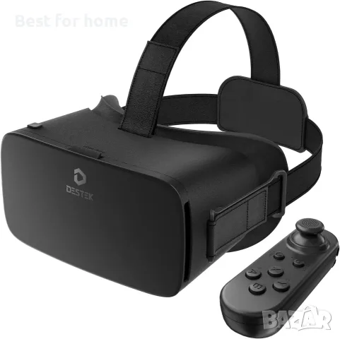 DESTEK V5 VR слушалки за телефон, 110°FOV HD антисини лещи за защита на очите