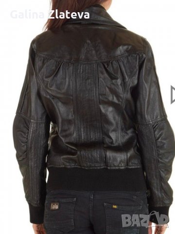  Яке Only от естествена кожа, снимка 5 - Якета - 29863065