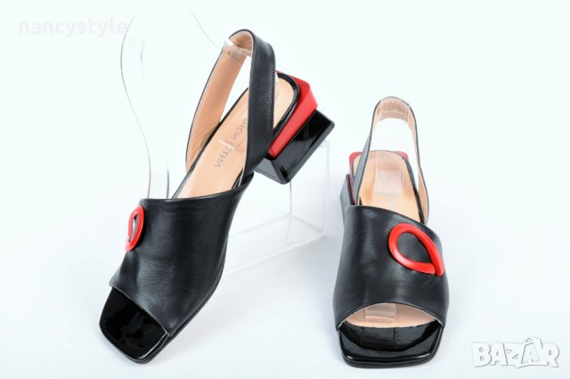 Дамски сандали нисък ток - Три цвята, снимка 3 - Сандали - 40022150