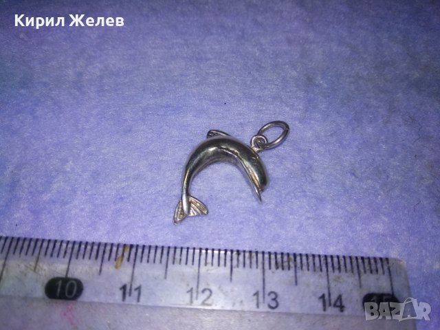 ЧУДЕСЕН СРЕБЪРЕН ДЕЛФИН ПЕНДАНТ СРЕБРО 925 АНГЛИЯ МЕДАЛЬОН ФИНА РЪЧНА ХУДОЖЕСТВЕНА ИЗРАБОТКА 40577, снимка 13 - Колиета, медальони, синджири - 42763010