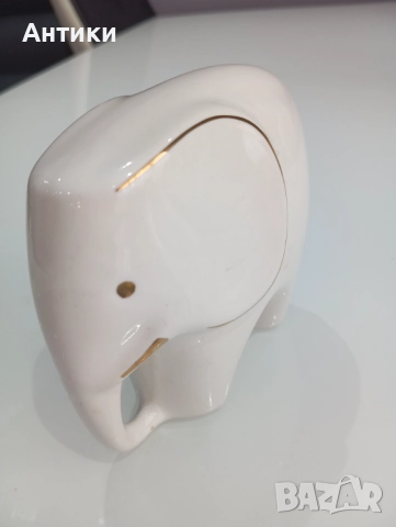 Стар порцеланов слон, снимка 7 - Статуетки - 52661380