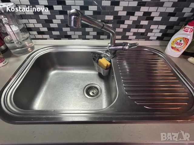 продавам кухненска мивка със смесител, снимка 2 - Мивки - 54319489
