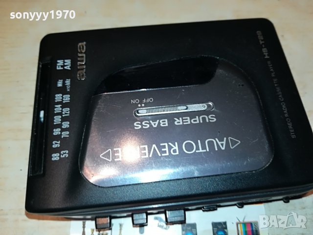 🛑AIWA HS-T29 WALKMAN REVERSE TAPE/RADIO 1909221900, снимка 3 - Радиокасетофони, транзистори - 38053309