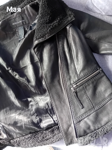 Дамско яке от естествена кожа, снимка 2 - Якета - 52823657